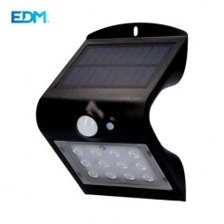 APLIQUE SOLAR SENSOR PRETO...