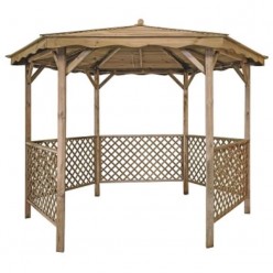 PERGOLA LORA TETO DE MADEIRA