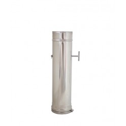 TUBO INOX 05 COM REGISTO  50cm