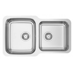 DUO 90R PIA INOX INSET IN...