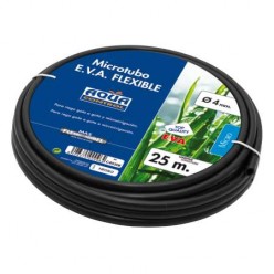 MICROTUBO 4mm x 25m PRETO