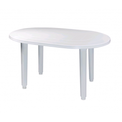 MESA OVAL 130x90 BRANCO