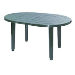 MESA OVAL 130x90 VERDE