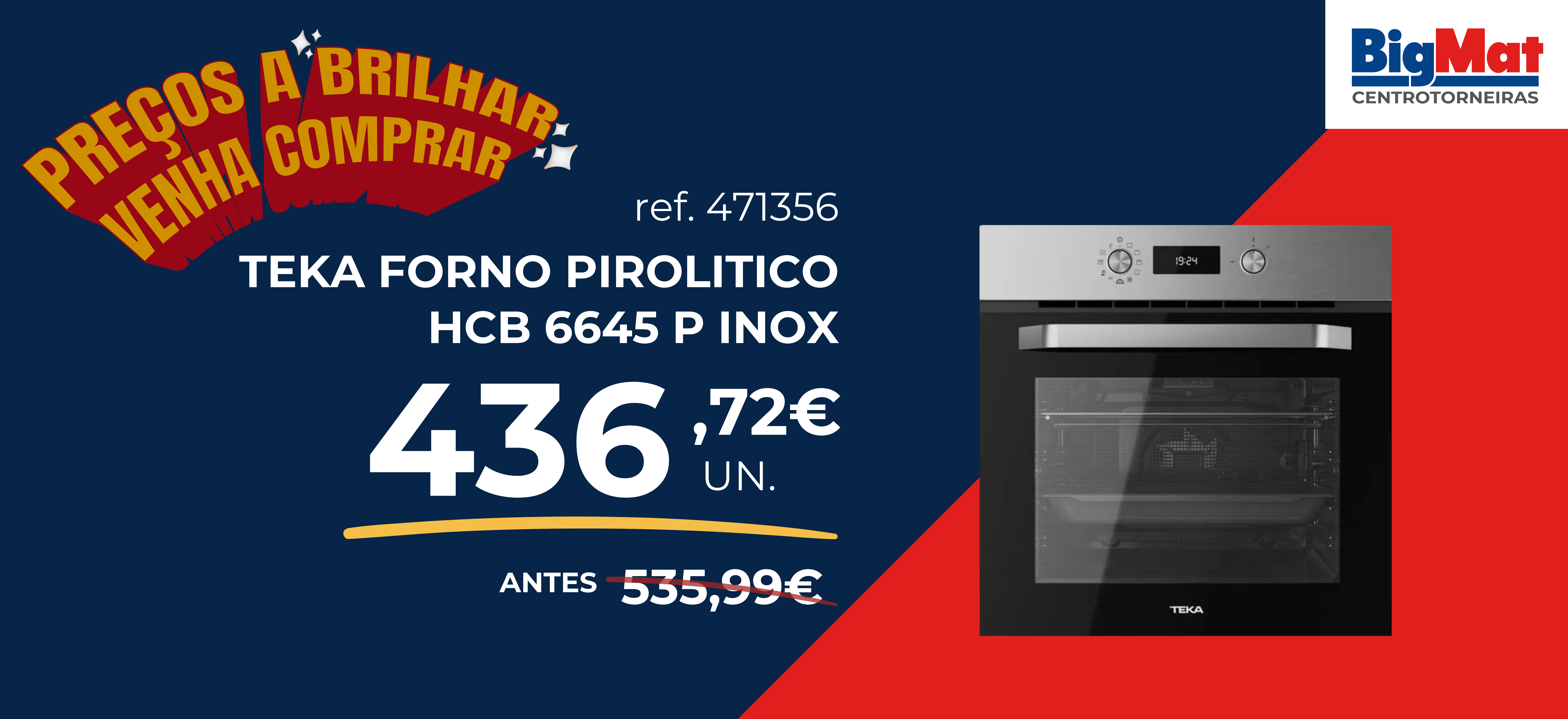 TEKA FORNO PIROLITICO HCB 6645 P INOX