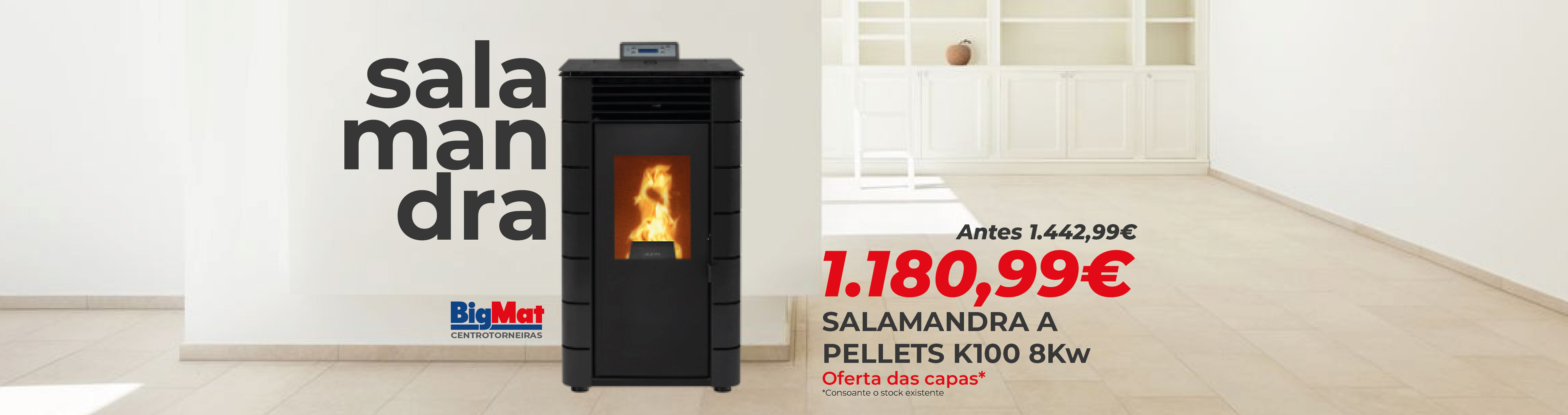 Salamandra a Pellets K100